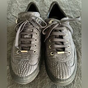 Authentic Jimmy Choo Men’s Croc Print Sneakers